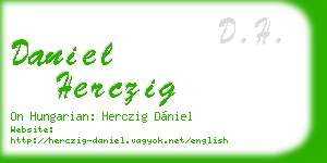 daniel herczig business card